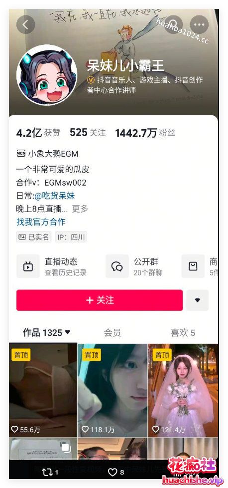 顶级大瓜 抖音1400万粉丝【呆妹儿】塌房事件预览图10