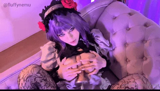 OF高颜值coser fluffynemu 啪啪口交自慰合集预览图04